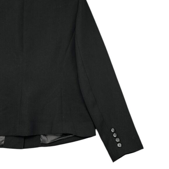 Justin Taylor For SUI Vintage Black Notched Lapel Blazer 2-Button Jacket Size 10 - Picture 3 of 6